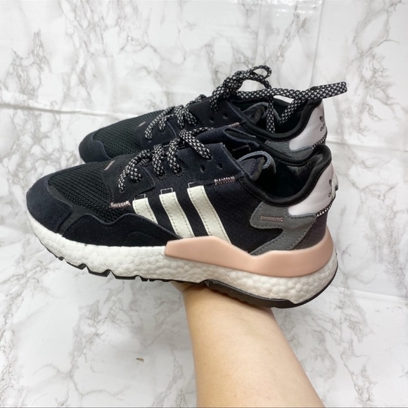 NWB Adidas Nite Jogger Pink Black combo - Picture 6 of 7